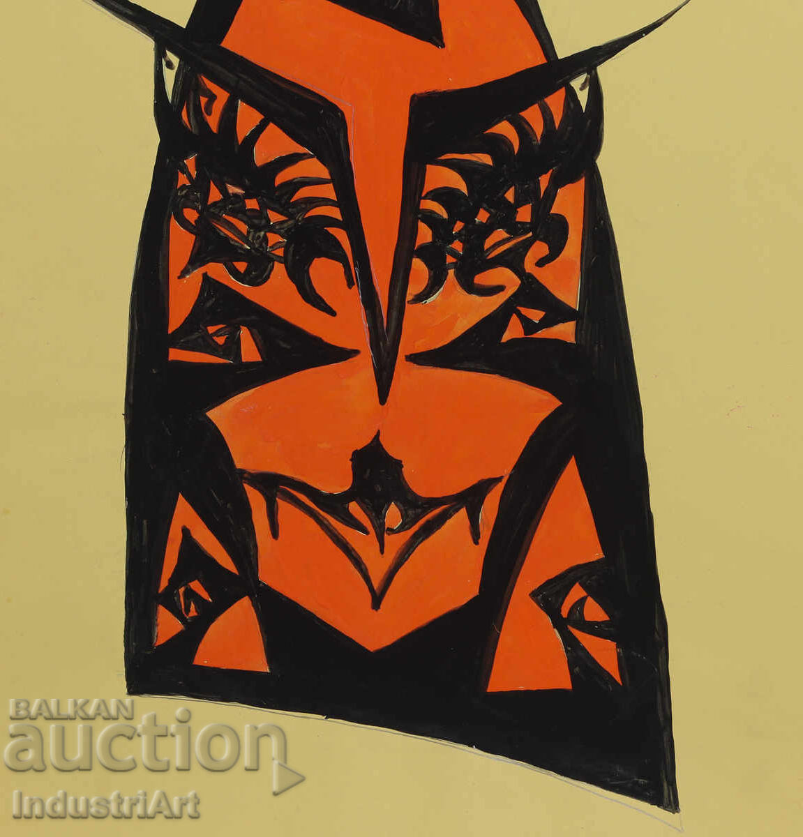 Abstract Art Tempera Mask - 5