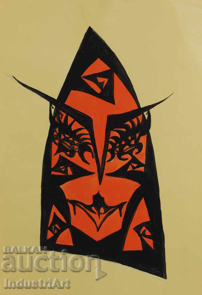 Abstract Art Tempera Mask