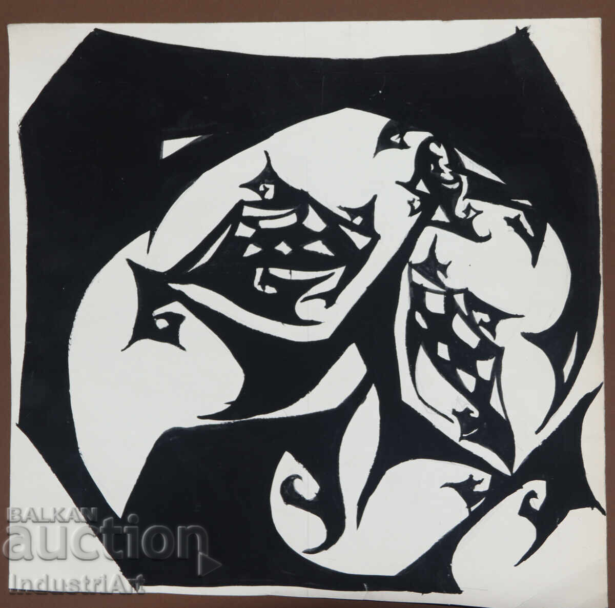 Δημοπρασία Αφηρημένη τέχνη τέμπερα γεωμετρική σύνθεση Δημοπρασία Αφηρημένη τέχνη τέμπερα γεωμετρική σύνθεση