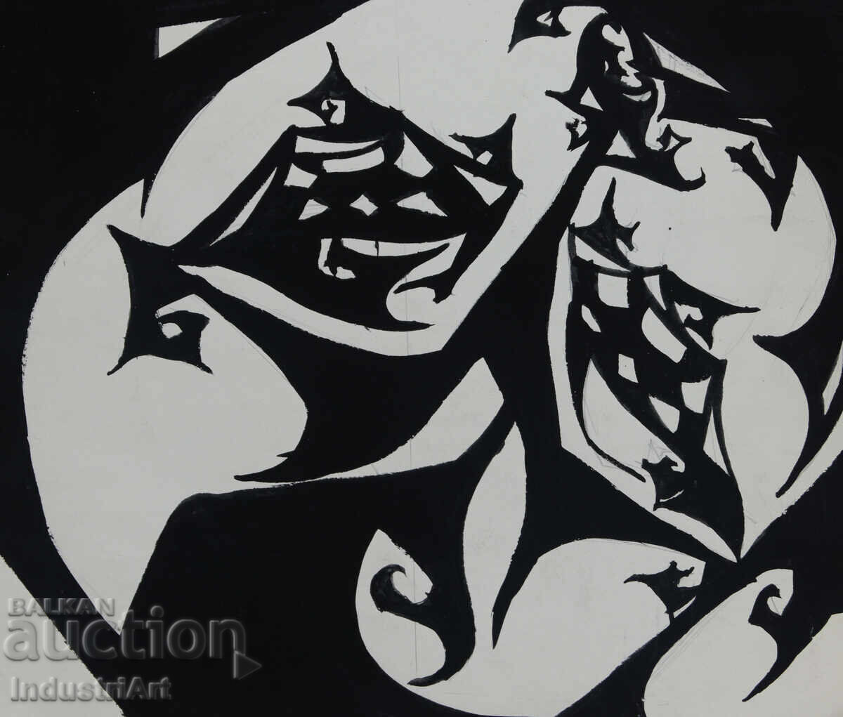 Αφηρημένη τέχνη τέμπερα γεωμετρική σύνθεση - 5 Αφηρημένη τέχνη τέμπερα γεωμετρική σύνθεση - 5