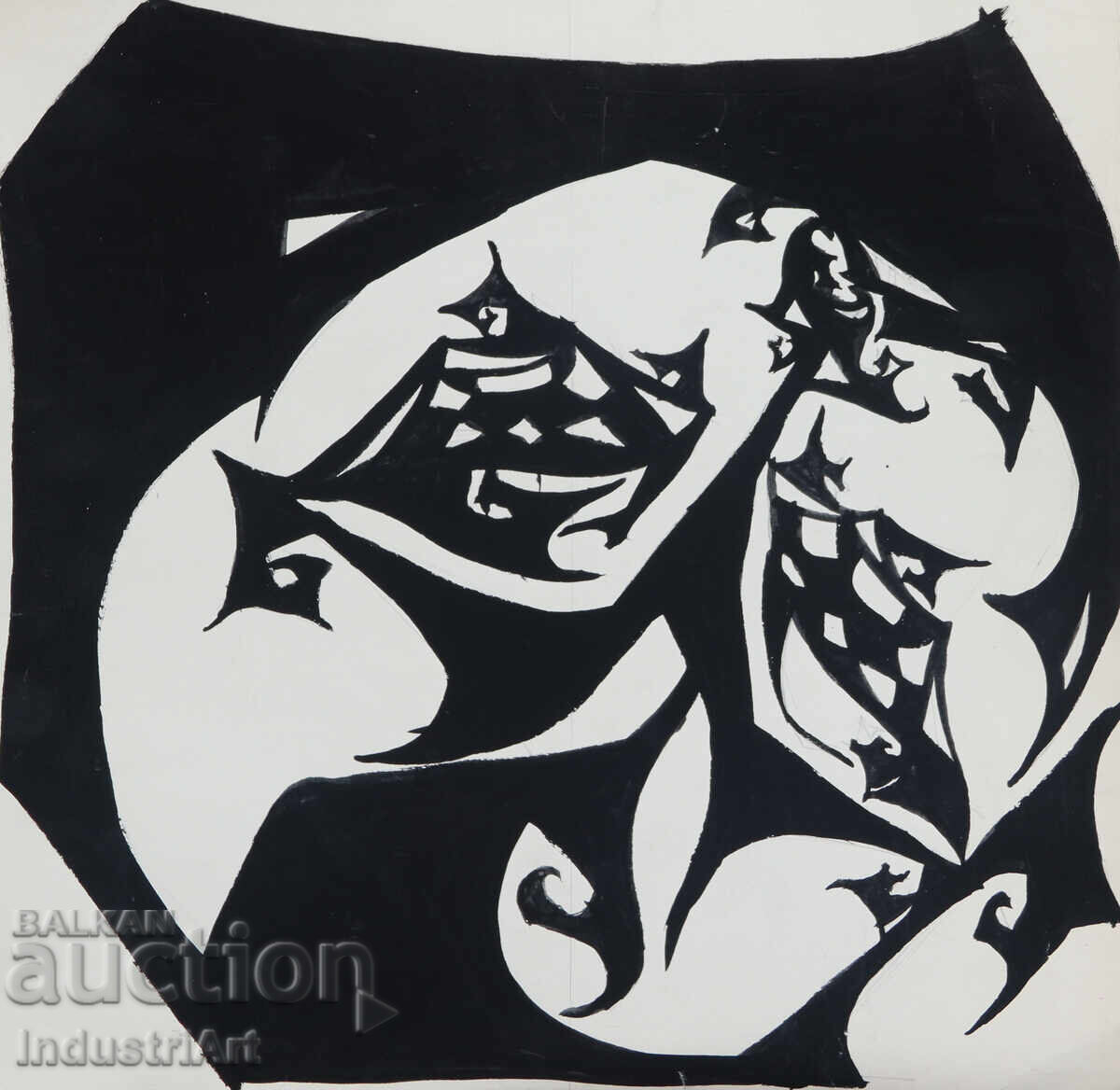 Αφηρημένη τέχνη τέμπερα γεωμετρική σύνθεση Αφηρημένη τέχνη τέμπερα γεωμετρική σύνθεση