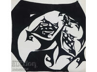 Artă abstractă tempera compoziție geometrică