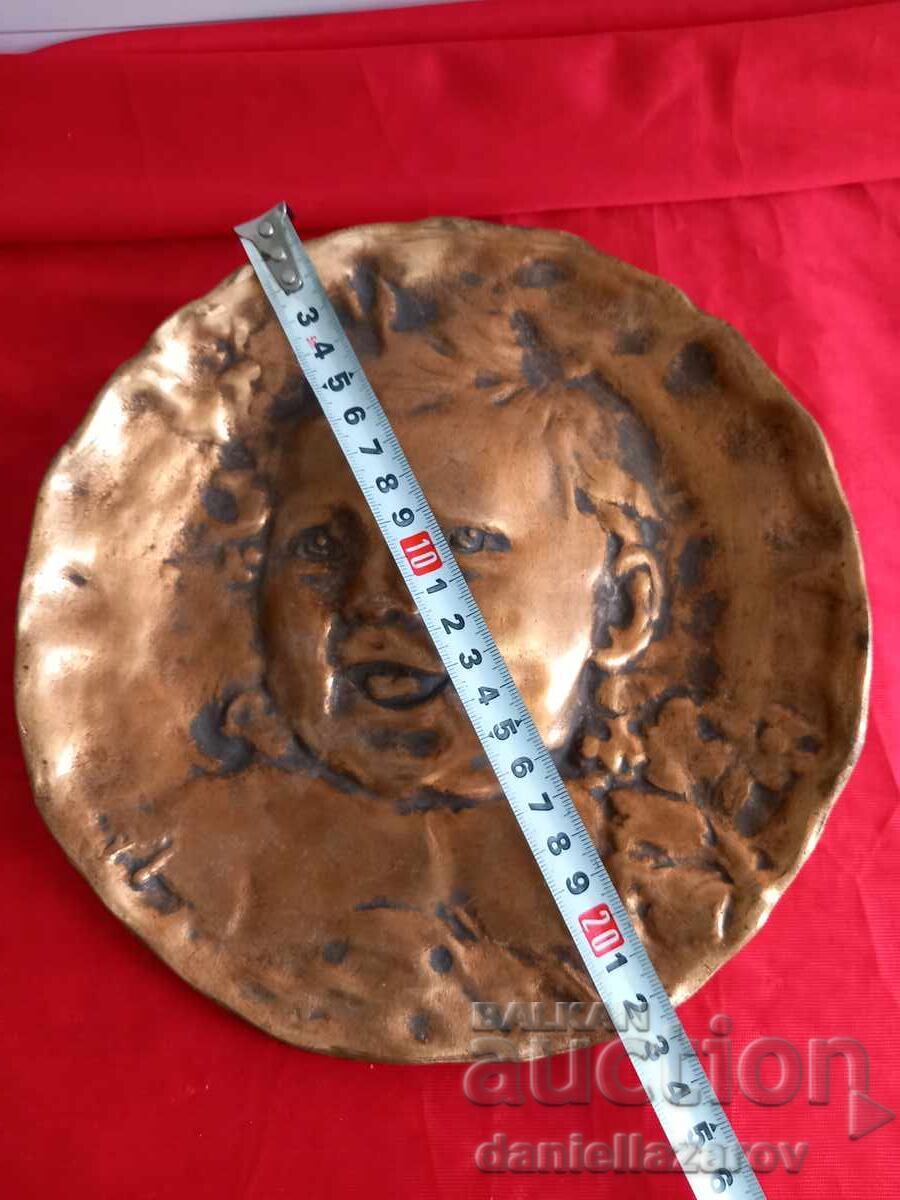 Emile Derre Original Bronze Panel Boy 19th Century - 5