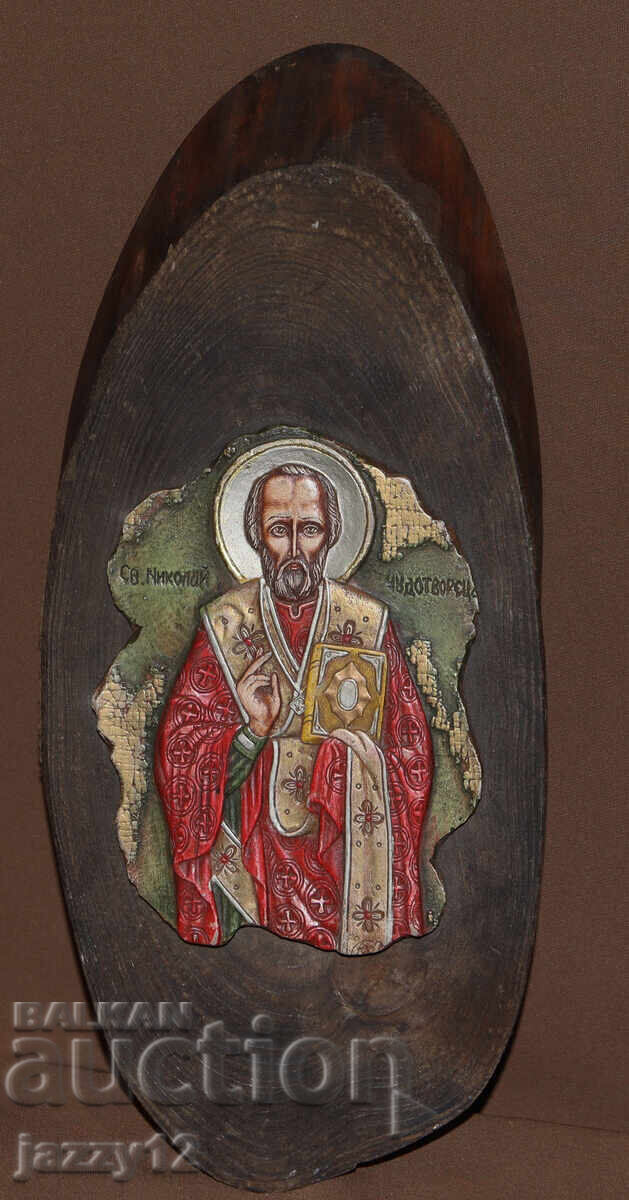Relief Icon St. Nicholas the Wonderworker