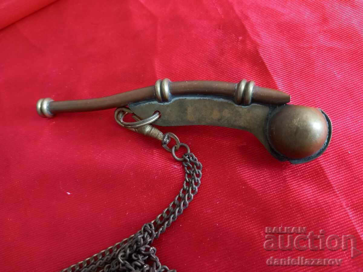 Auction  Antique Bronze Boatswain's Whistle