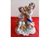 Capodimonte Стара Порцеланова Статуетка ХЕРУВИМИ 1900г