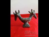 Римска Зооморфна Статуетка Двуглава Птица 2Век Реплика