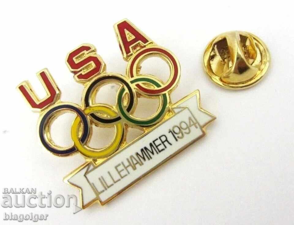 Delivery of Olympic Pin - US Olympic Committee - Lillehammer 1994 Delivery of Olympic Pin - US Olympic Committee - Lillehammer 1994