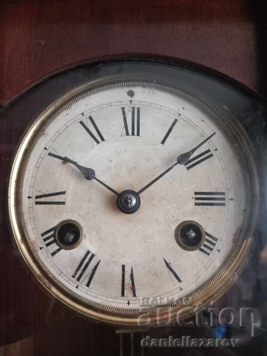 Auction  Rare Old German Wall Clock 19th Century