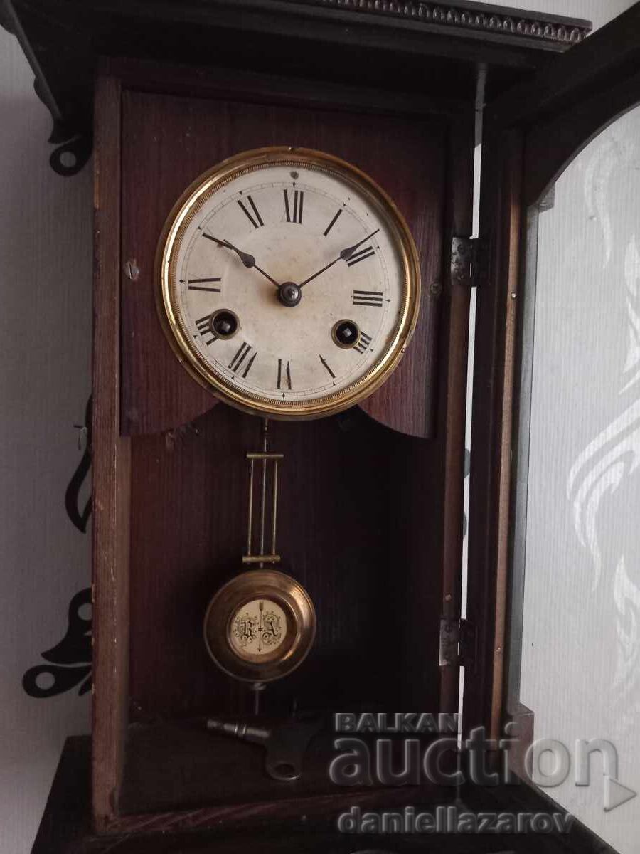 Rare Old German Wall Clock 19th Century - 6