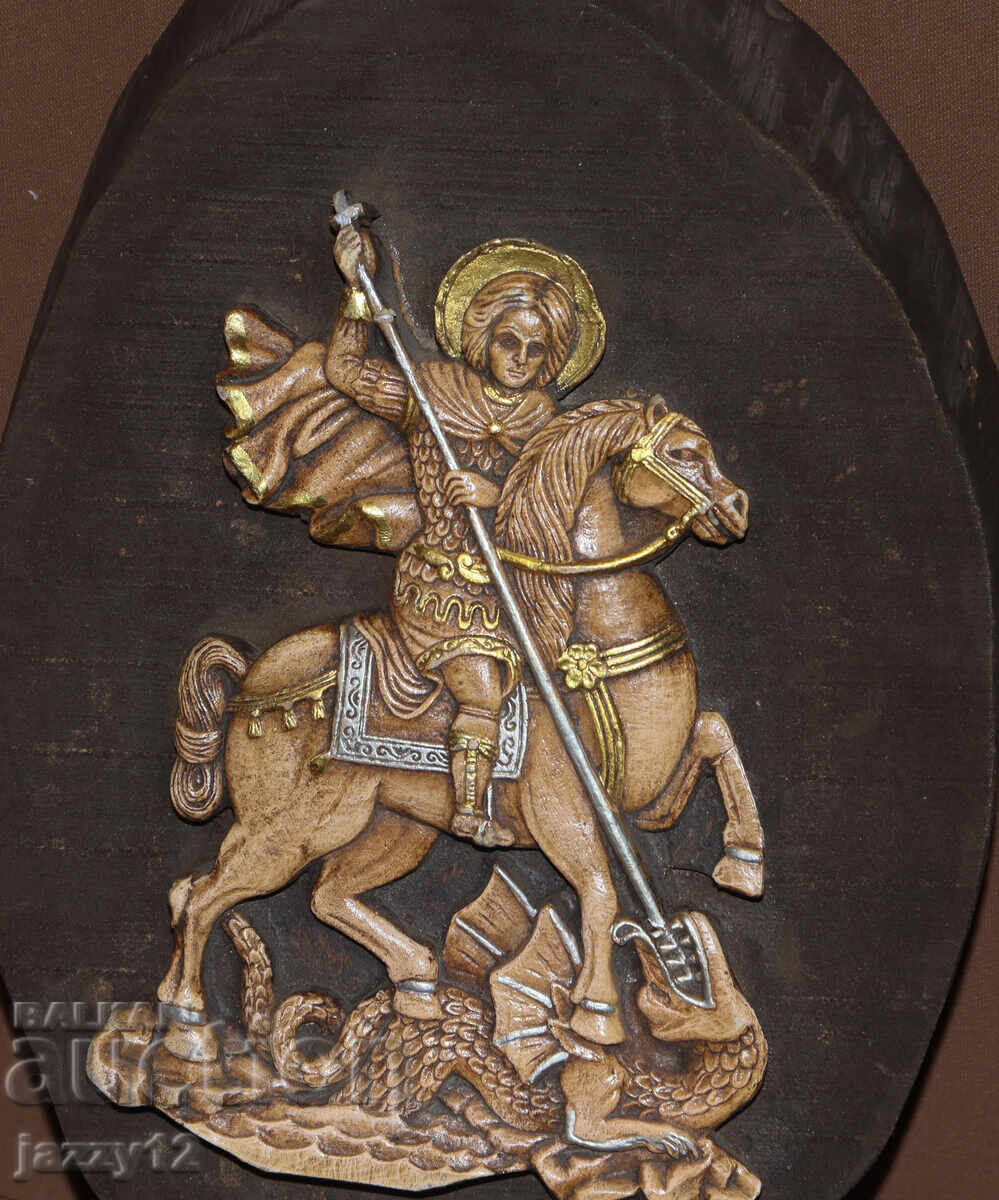 Релефна икона Свети Георги Победоносец - 5
