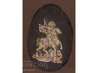 Icoană în relief Sfântul Gheorghe Biruitorul