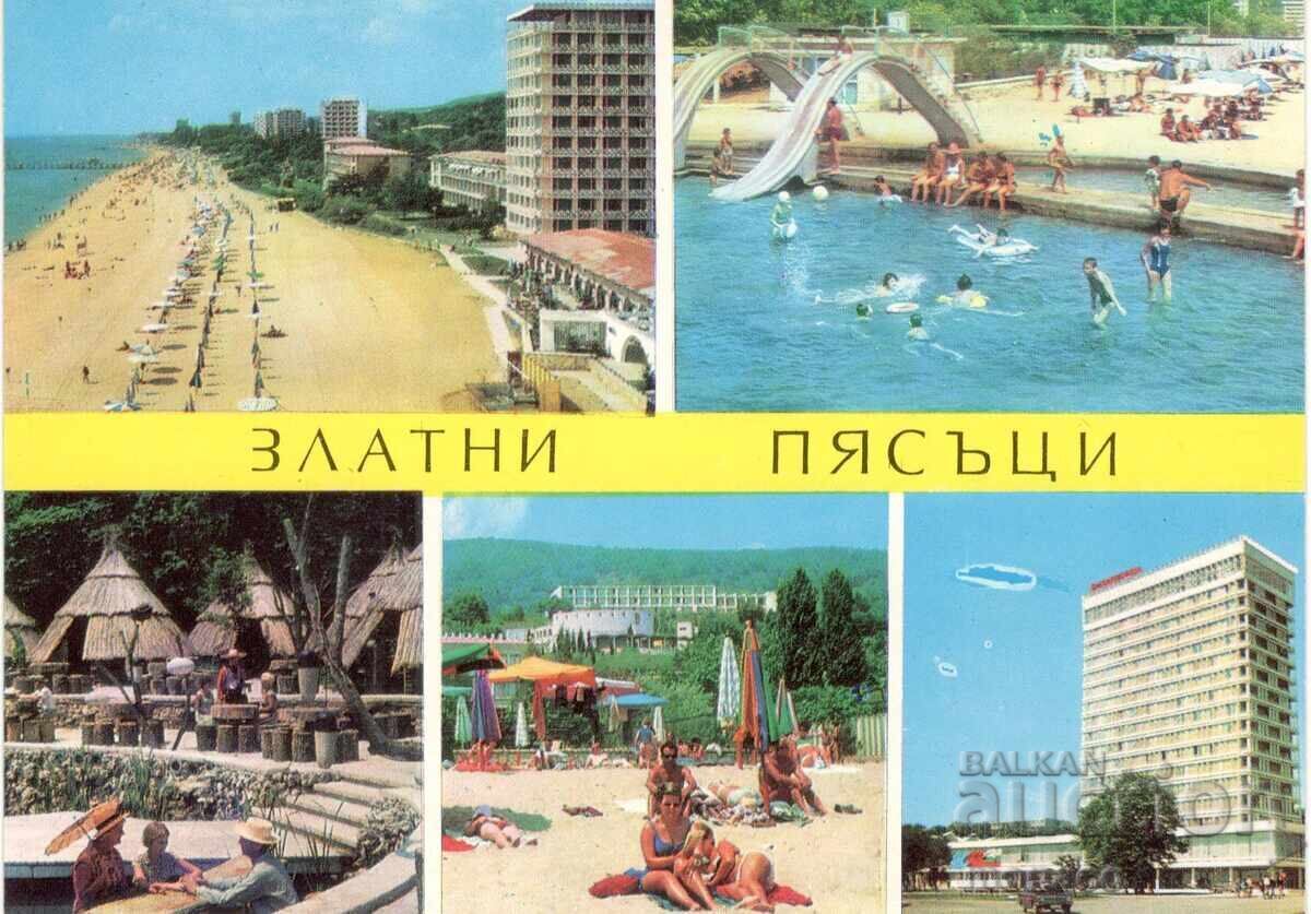 Carte poștală veche - Nisipurile de Aur, Mix