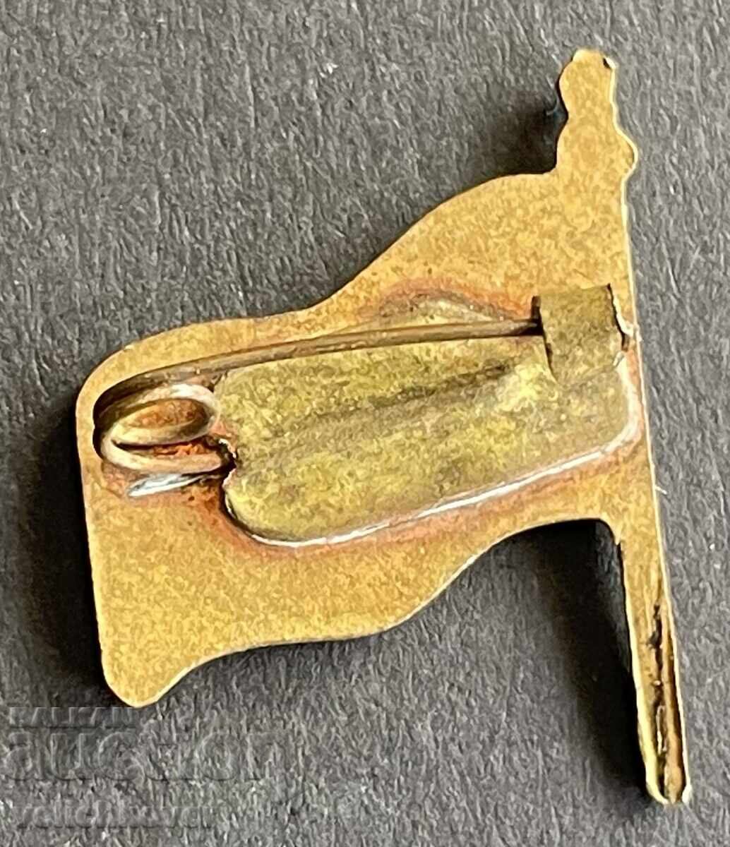 41824 СССР Арменска ССР знак знамето републиката Армения с цена 7.00 лв. | € 3.58