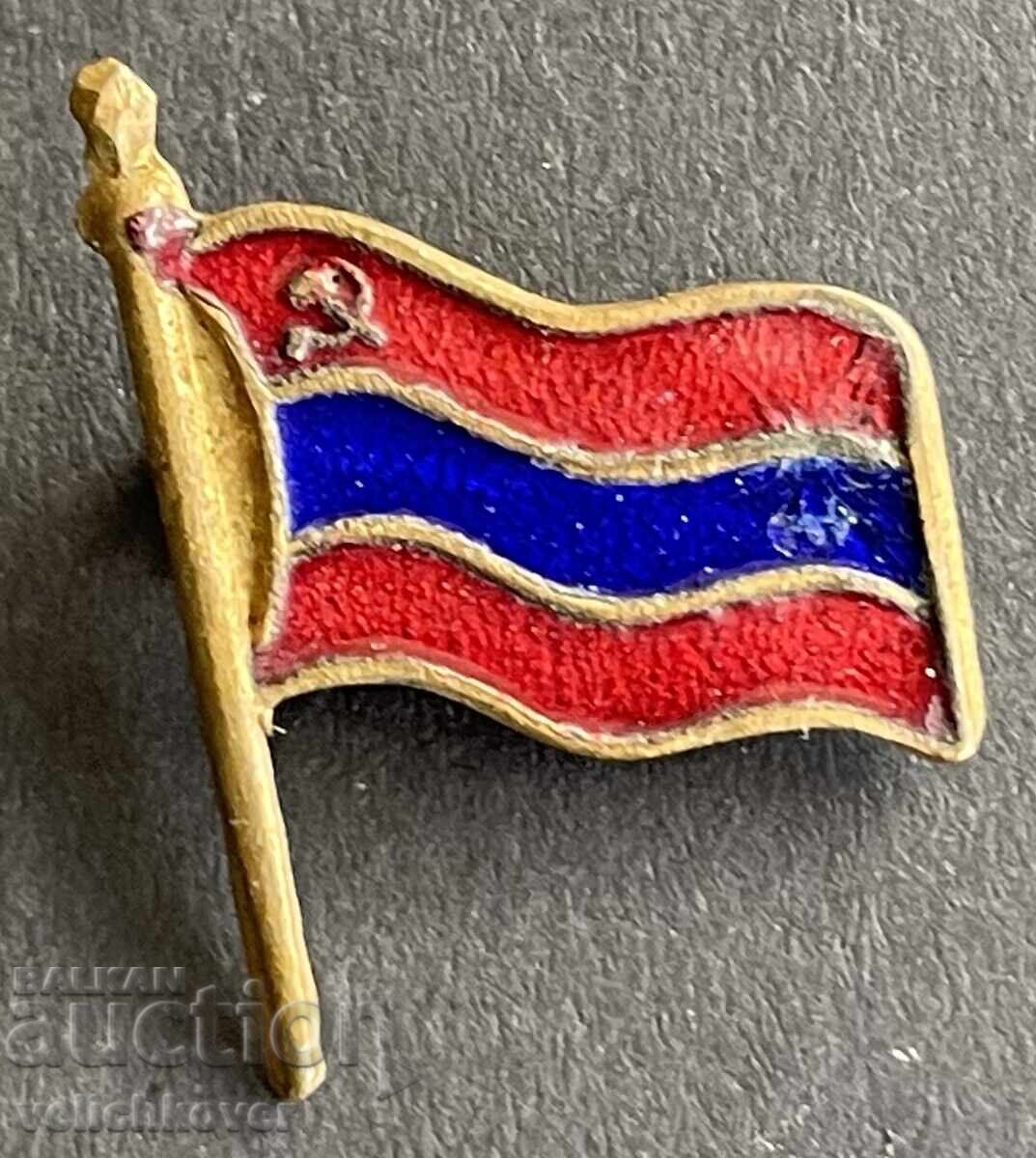 41824 СССР Арменска ССР знак знамето републиката Армения