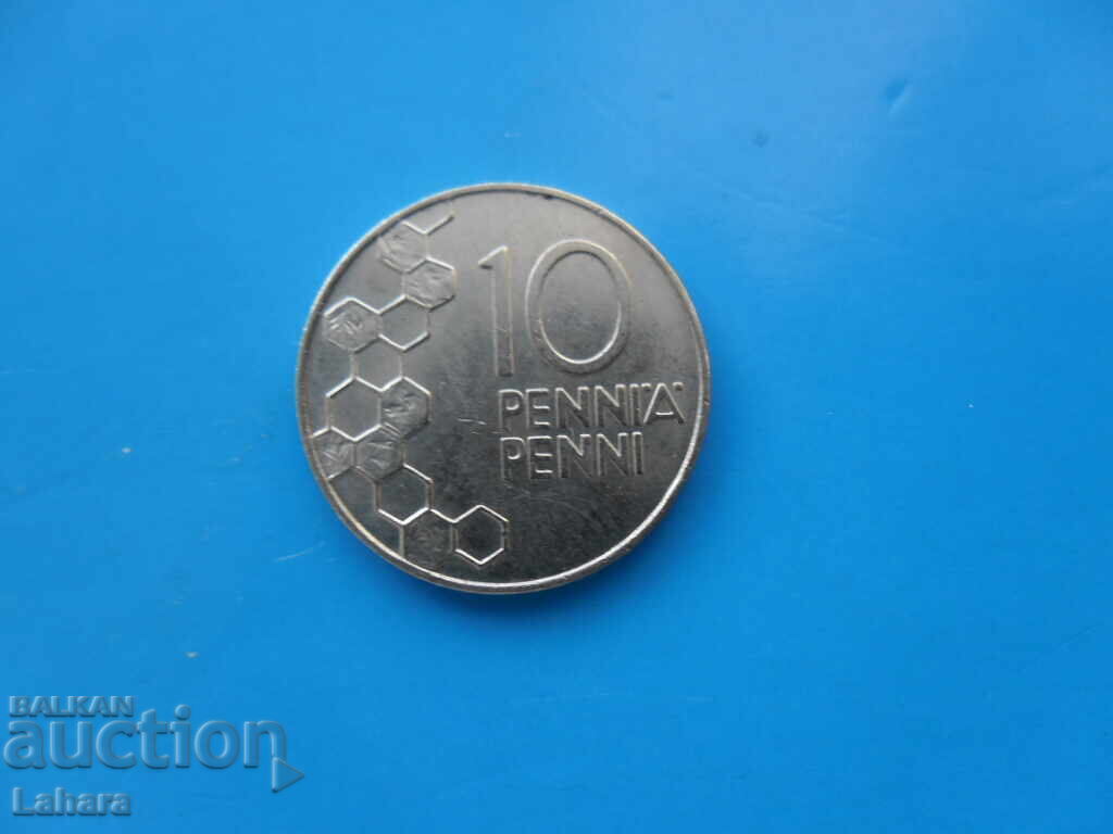 10 πένια 1990 g. Φινλανδία 10 πένια 1990 g. Φινλανδία