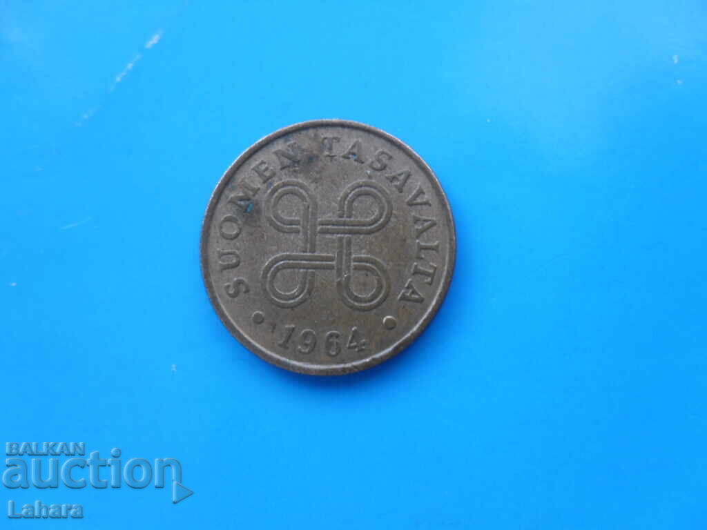 1 Penny 1964 Finland with price 0.80 BGN | € 0.41