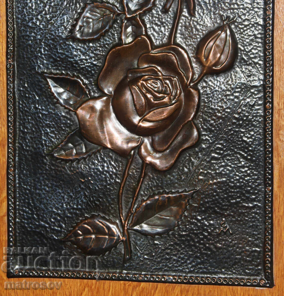 Original copper panel, plaque, still life - 5