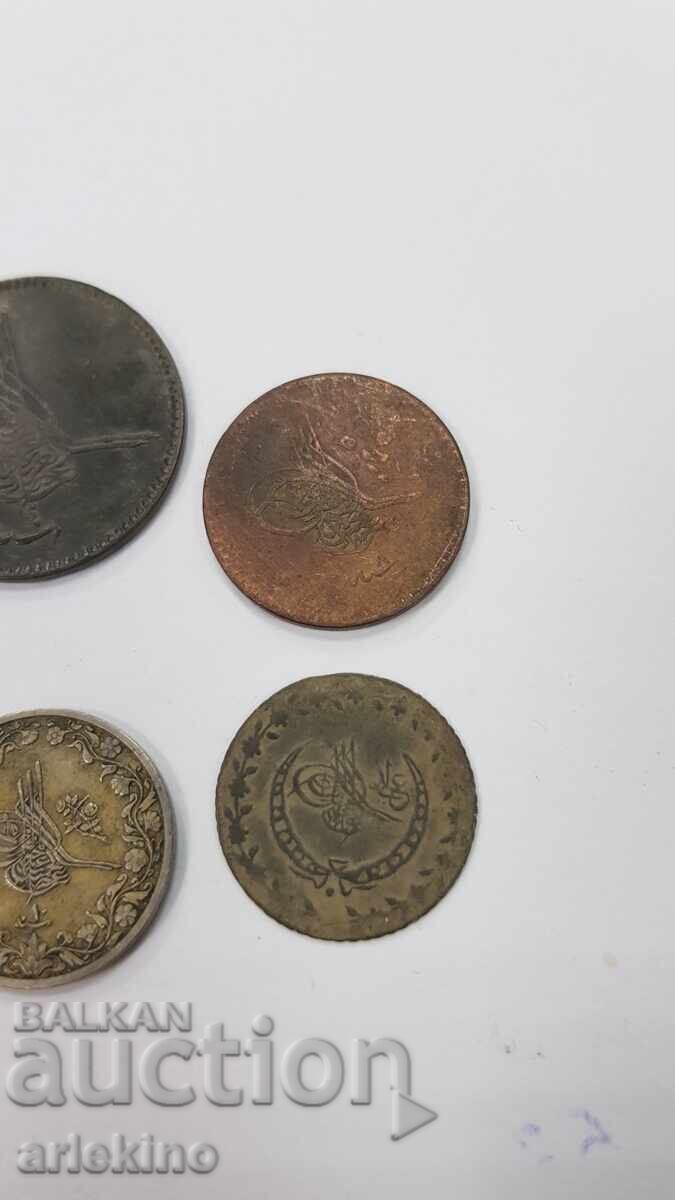 Delivery of 6 Pcs. Turkish, Ottoman Coins 20th Century Delivery of 6 Pcs. Turkish, Ottoman Coins 20th Century