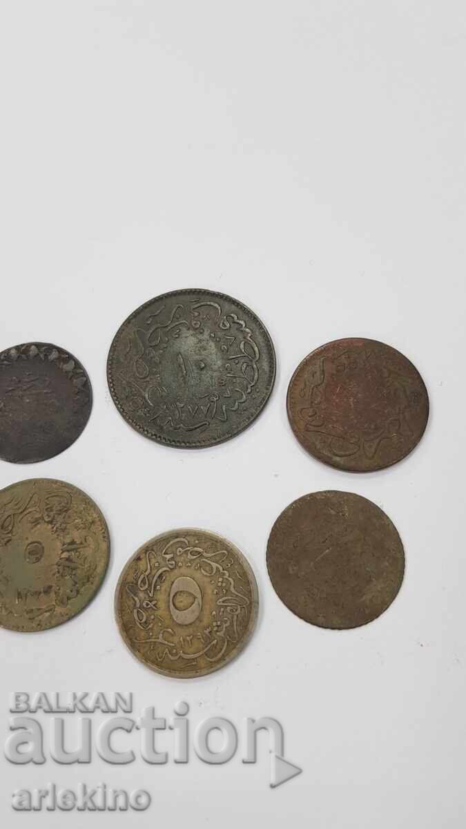 6 Pcs. Turkish, Ottoman Coins 20th Century - 5 6 Pcs. Turkish, Ottoman Coins 20th Century - 5