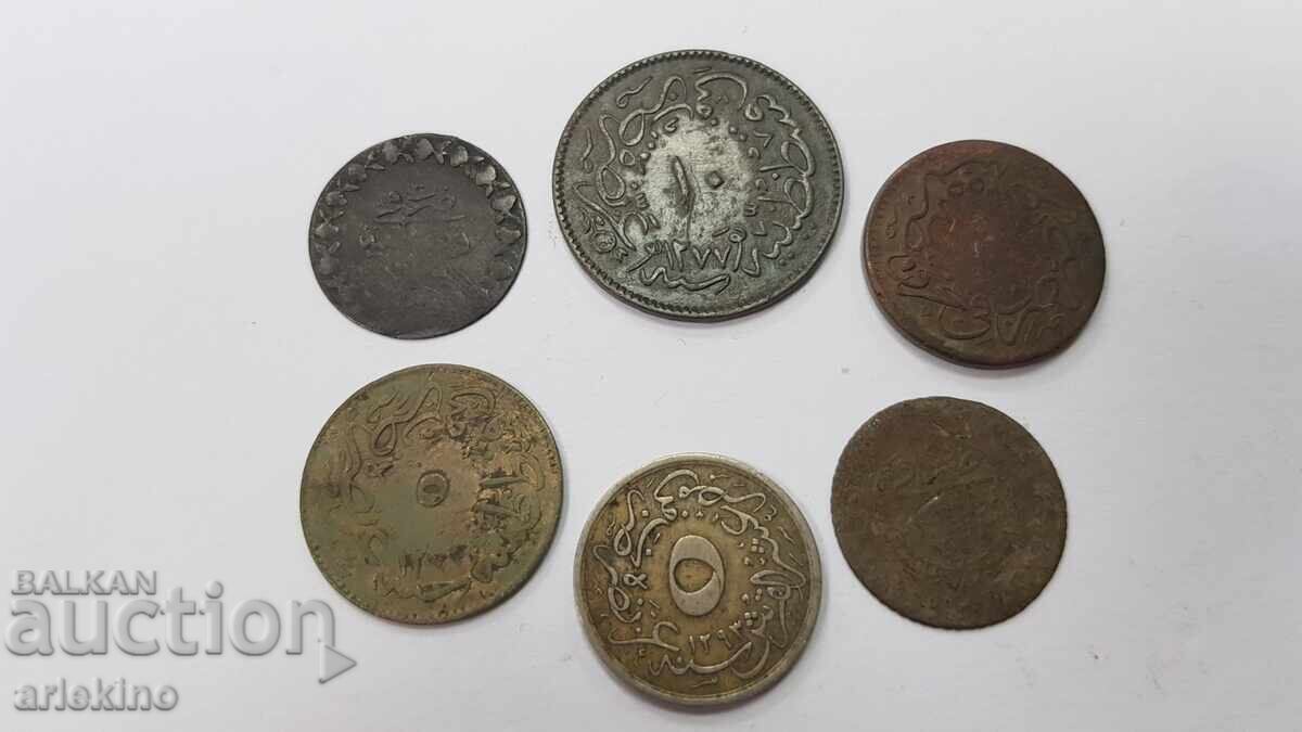 6 Pcs. Turkish, Ottoman Coins 20th Century - 6 6 Pcs. Turkish, Ottoman Coins 20th Century - 6