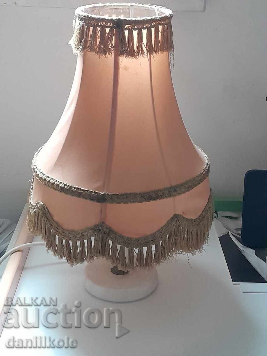 Licitație *$*Y*$* LAMPĂ DE NOAPTE VINTAGE VECHE MARMURĂ METAL SUPER *$*Y*$*