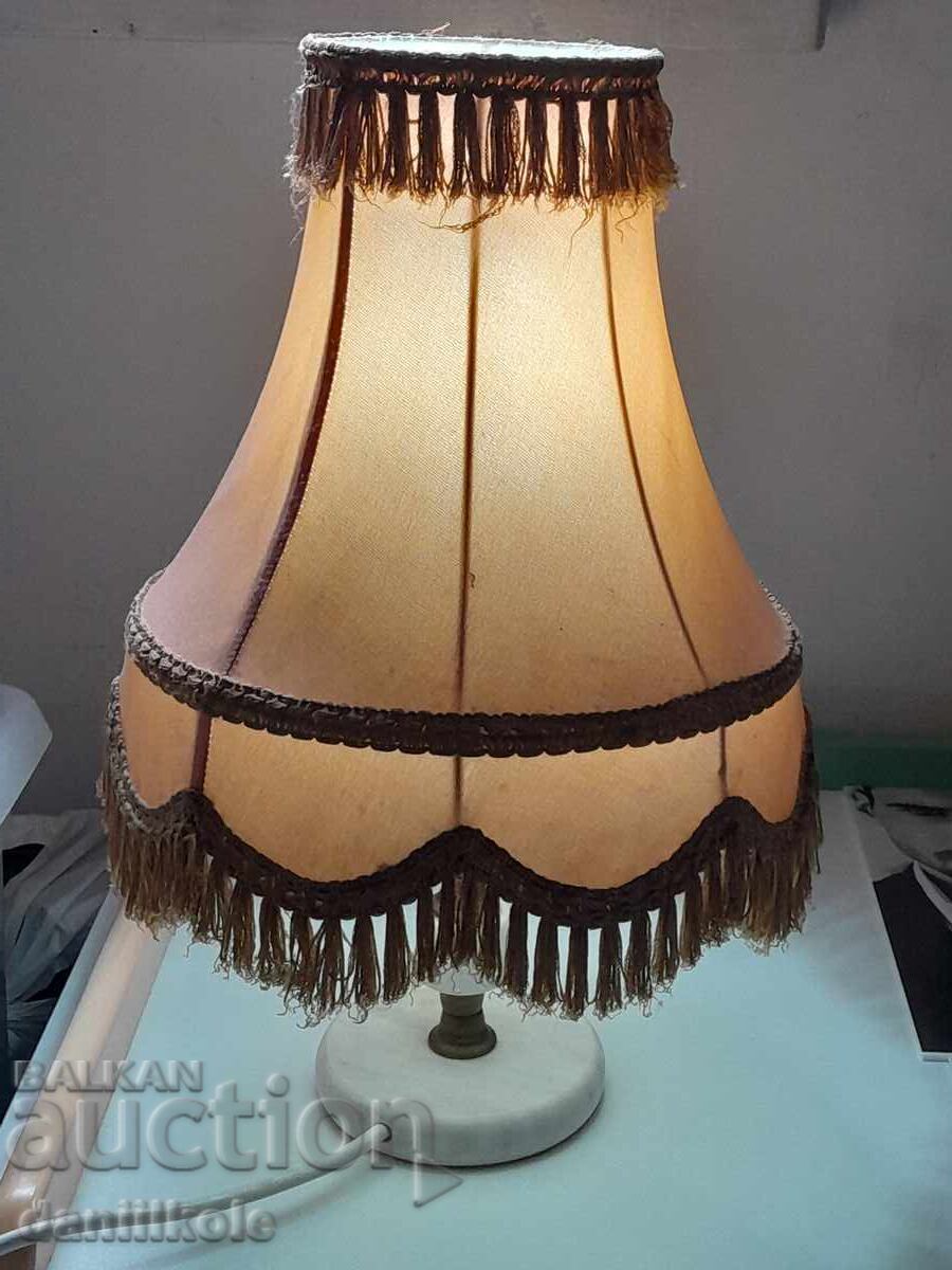 *$*Y*$* LAMPĂ DE NOAPTE VINTAGE VECHE MARMURĂ METAL SUPER *$*Y*$*