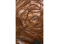 Plachetă din miere lucrată manual, panou portret Felix Dzerjinski