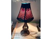 *$*Y*$* LAMPĂ DE NOAPTE VINTAGE VECHE METAL FORJAT SUPER *$*Y*$*
