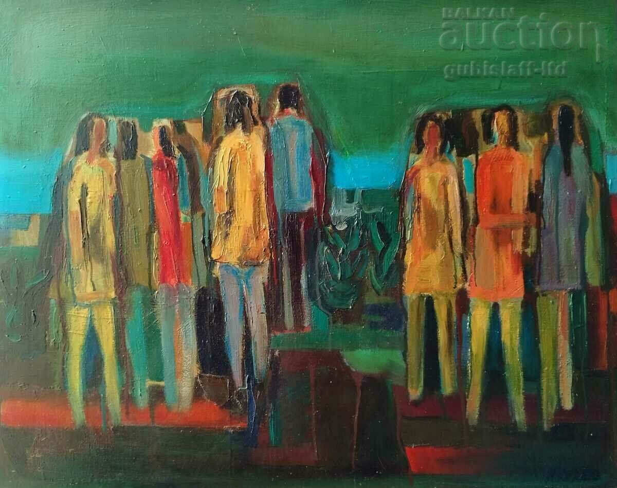 Painting "Walk", Art. Roger Kraev (1945-2022) with price 1500.00 BGN | € 766.94