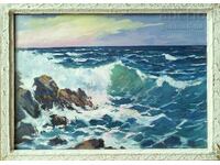 Painting, sea, Varna, 1982