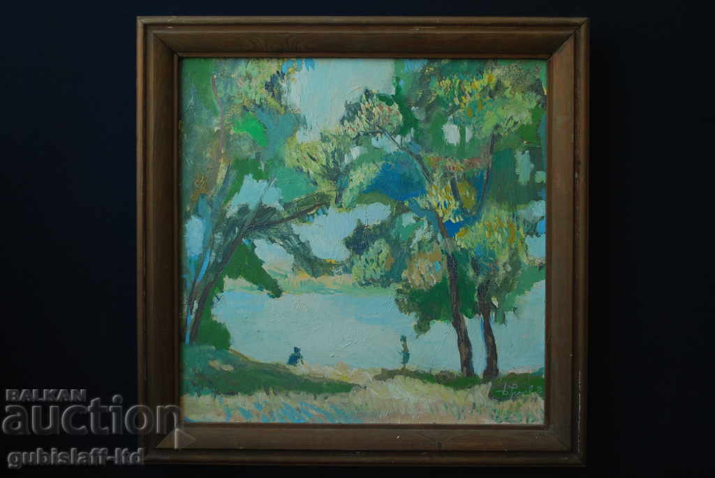 Картина, пейзаж, худ. Б. Русенов, 1993 г.