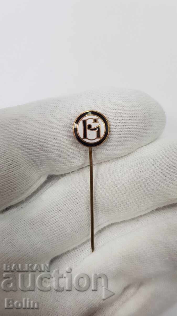 Rară insignă regală bulgară, semn fotbal cu preț € 60.00 | 117.35 BGN