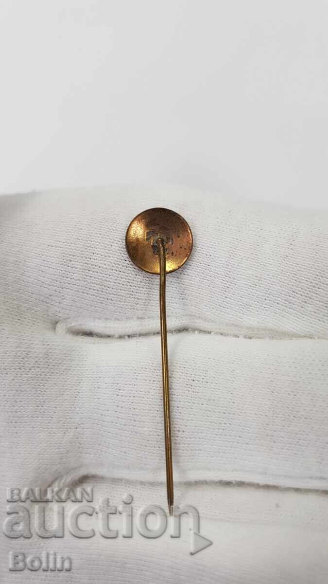 Παράδοση Σπάνιο βουλγαρικό βασιλικό έμβλημα, σήμα ποδοσφαίρου