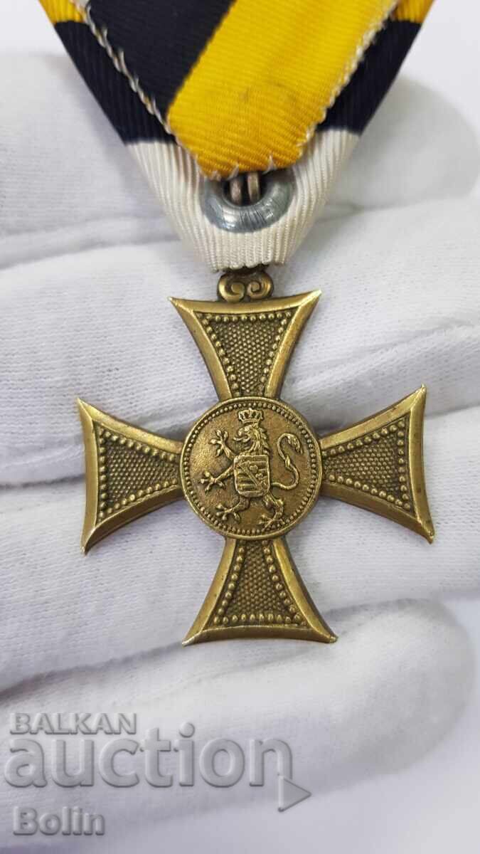 Rară Ordine Princiară Pentru 10 Ani de Serviciu Meritoriu cu Cutie - 5 Rară Ordine Princiară Pentru 10 Ani de Serviciu Meritoriu cu Cutie - 5