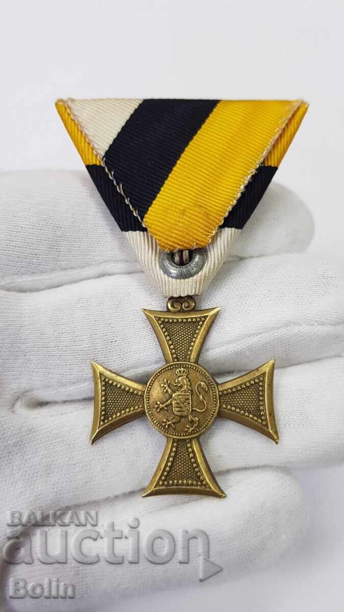 Rară Ordine Princiară Pentru 10 Ani de Serviciu Meritoriu cu Cutie - 6 Rară Ordine Princiară Pentru 10 Ani de Serviciu Meritoriu cu Cutie - 6