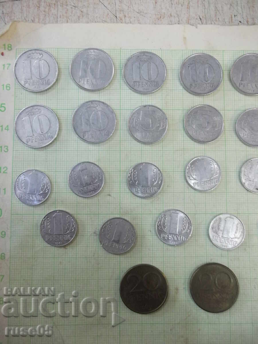 Лот от 26 бр. монети "PFENNIG" от ГДР-DDR с цена 25.00 лв. | € 12.78 Лот от 26 бр. монети "PFENNIG" от ГДР-DDR с цена 25.00 лв. | € 12.78