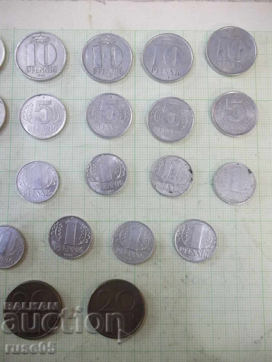 Аукцион Лот от 26 бр. монети "PFENNIG" от ГДР-DDR Аукцион Лот от 26 бр. монети "PFENNIG" от ГДР-DDR