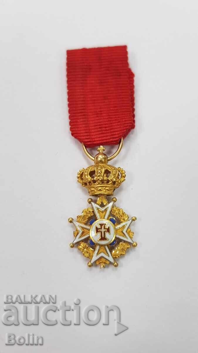 Auction  Rare Gold Miniature of the Order of Christ - Portugal