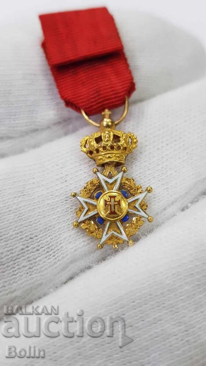 Παράδοση Σπάνια χρυσή μικρογραφία του Τάγματος του Χριστού - Πορτογαλία