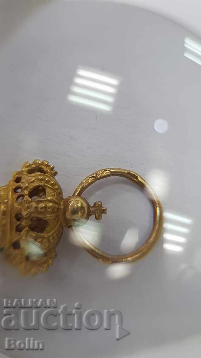 Rare Gold Miniature of the Order of Christ - Portugal - 5