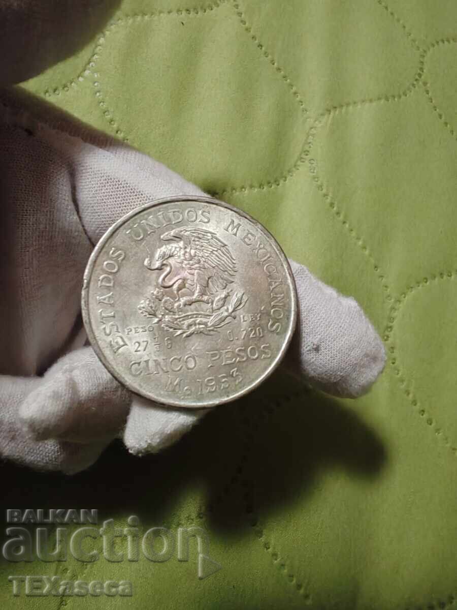 Delivery of 5 Pesos 1953, Mexico Delivery of 5 Pesos 1953, Mexico