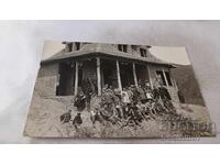 C-ka Oborishte Men, women and children in front of the tourist hut 1931