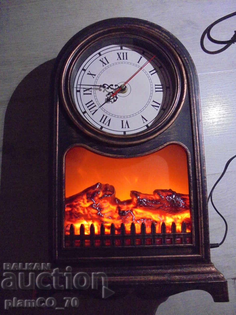 Licitație №*8288 Ceas de masă cu șemineu LED Licitație №*8288 Ceas de masă cu șemineu LED