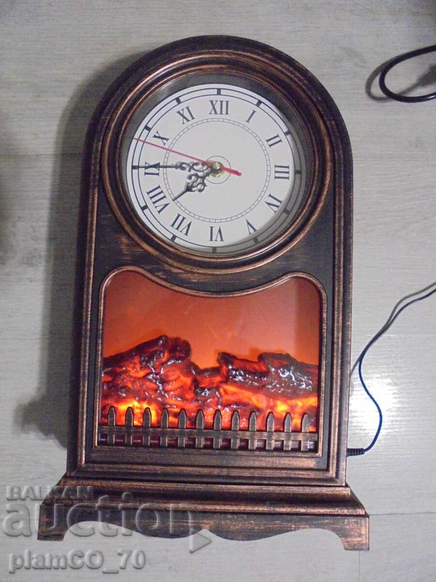 №*8288 Ceas de masă cu șemineu LED №*8288 Ceas de masă cu șemineu LED