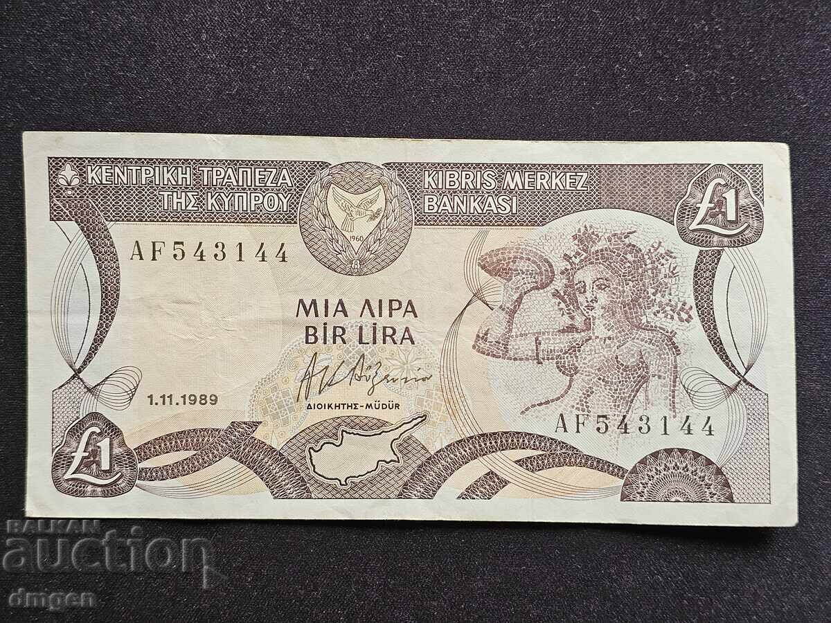 1 pound Cyprus 1989