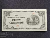 50 cenți japonezi ocupația Filipinelor