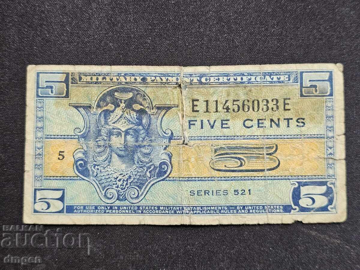 5 cents US military 5 cents US military
