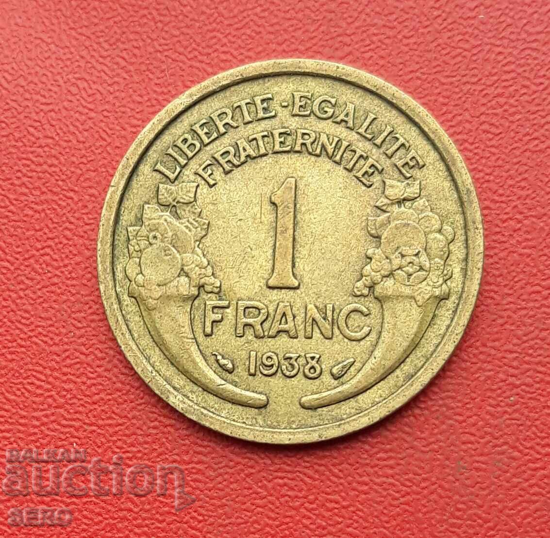 Franța-1 franc 1938
