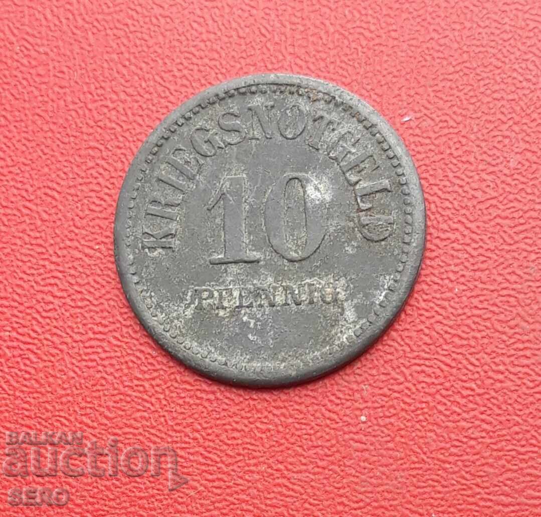 Germany-Hesse-Usingen-10 Pfennig 1917